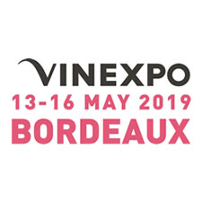 Vinexpo Bordeaux from 13 to 16 May 2019 at the Exhibition Centre